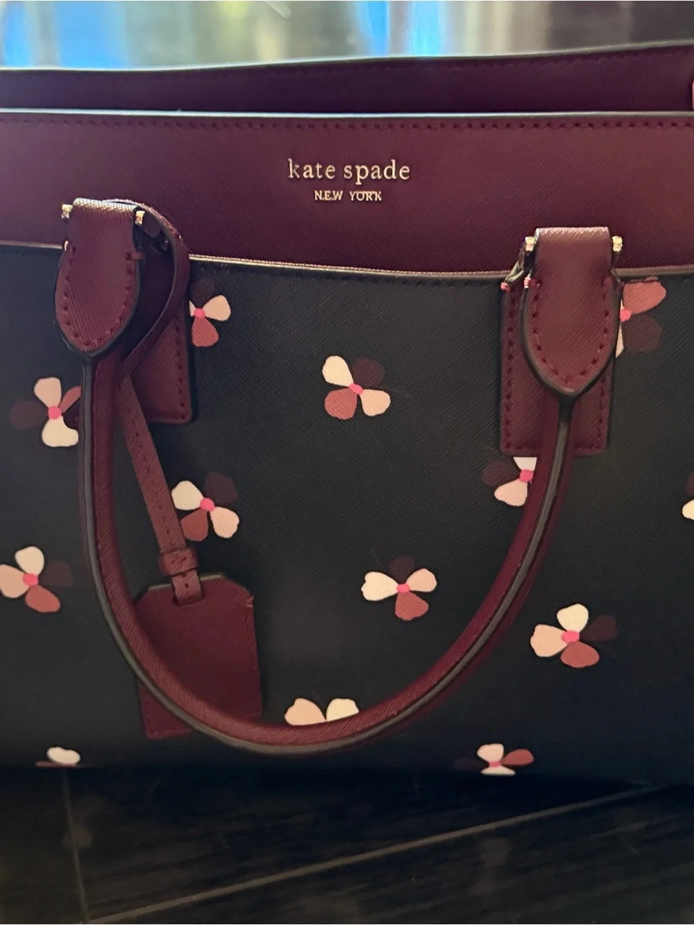 Kate Spade Cameron Dusk Buds Ditsy Medium Satchel WKRU6373 Floral Crossbody